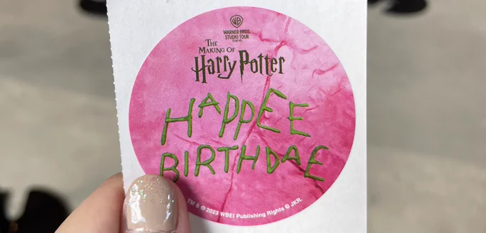 今日はハリーの誕生日なのでスタジオツアーに参加よ!クイニーの杖を買いました