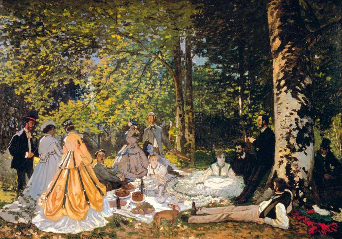 Claude Monet (1840-1926) - Le Déjeuner sur l'Herbe - Version Préliminaire (1865)