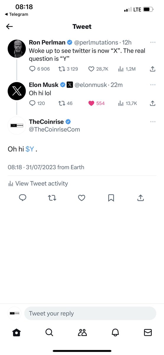 TheCoinriseCom's tweet photo. @Mrplainview12 @XTOKENERC20 $Y you think so? Have you seen @YfinanceERC ? Elon seen. https://t.co/0hbPkHbH2Z