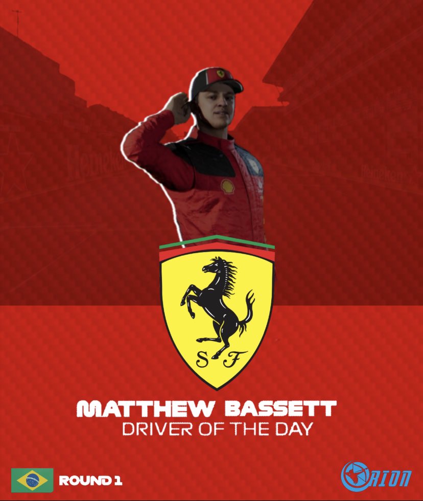 Round 1 complete! 🇧🇷
After a race with mixed conditions and plenty of battles, here are your top 3. Congratulations to them. A fantastic drive from Matthew also sees him pick up driver of the day. See you all next week for our first sprint weekend 🇧🇪🔥