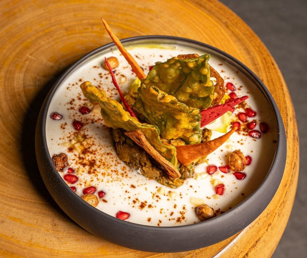 Our ‘Papdi &amp; Crisp Greens Chaat, Chutney Trio’ is just the cold starter you need to drive away all your summer blues. #mintleafdxb #mintleafdubai #difc #mydubai #uae #foodies #chaat #summer #monday #motivation