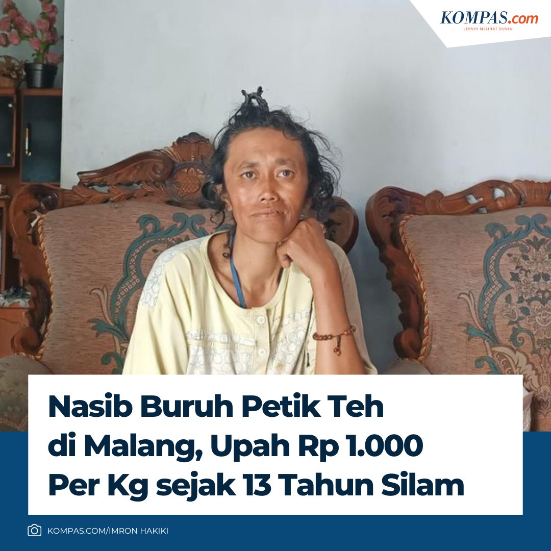 kompascom's tweet photo. Nasib Buruh Petik Teh di Malang, Upah Rp 1.000 Per Kg sejak 13 Tahun Silam

Baca di https://t.co/ZYfIGLfcRt https://t.co/8YosFvuBoQ