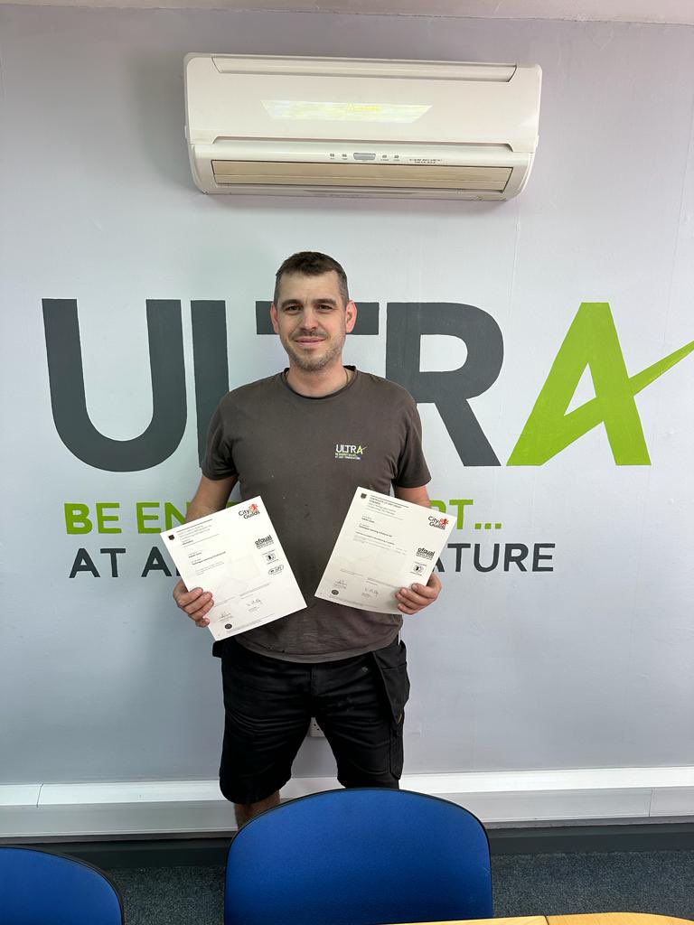 Congratulations to our very own Tom Harrison, Adrian Grice, Tom Bent and Matt Stevenson for achieving their ITSSAR Accredited Operator Certificate and Level 2 Award in Brazing Techniques for RACHP.

WELLDONE guys 👏

#ultrarefrigerationltd #growth #goals #careergoals