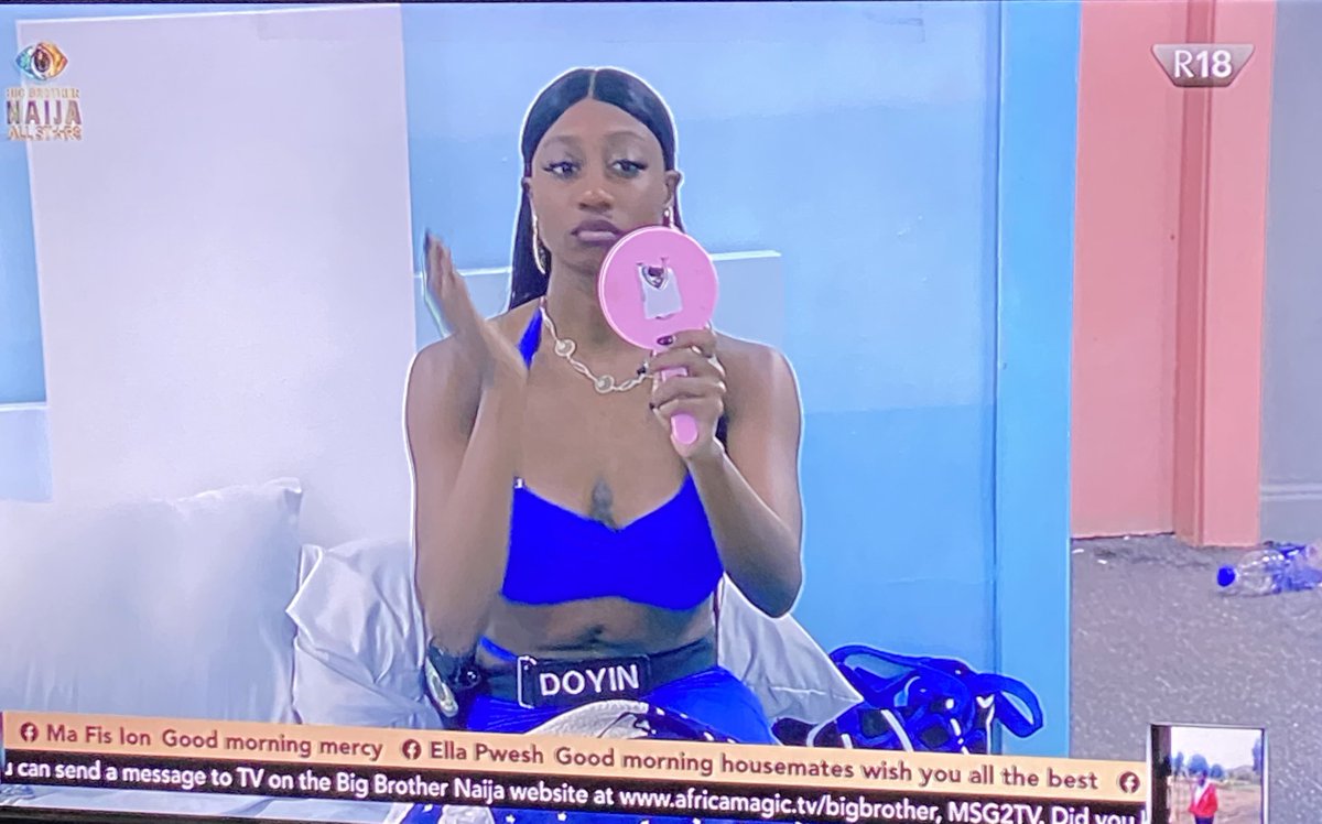 OfficialDoyin_'s tweet image. The queen of fashion is up and she’s cooking hotness already 🔥 

DOYIN DE SHOW 
#Bbnaija #bbnaijaAllstars