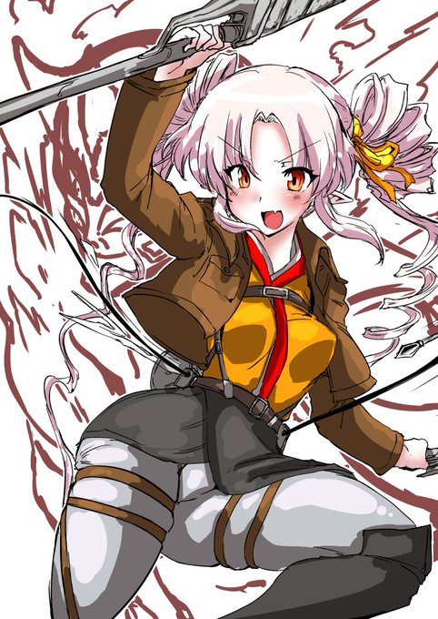 #如月ついつい月曜日今日の日課は進撃の巨人調査兵団衣装のついなちゃんです 