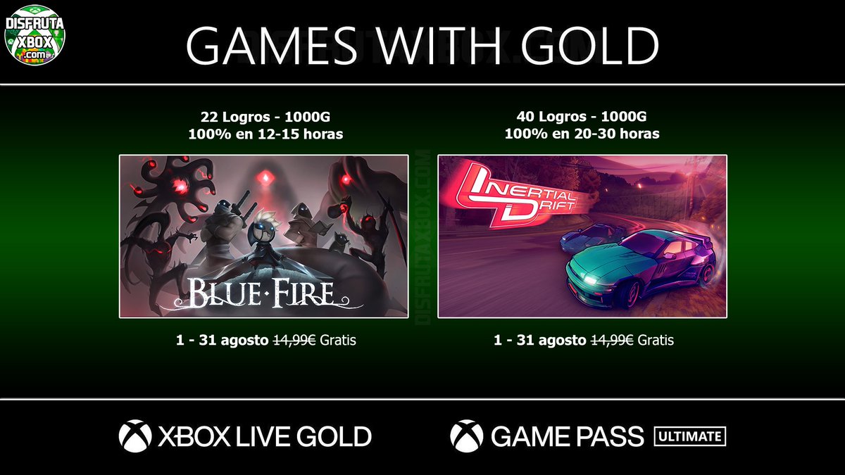 DisfrutaXbox's tweet image. Los Juegos con Gold de agosto 2023 ya están disponibles y con ellos el servicio llega a su fin 👋

 ift.tt/RxmIkOj

#gwg #Xbox #disfrutaxbox