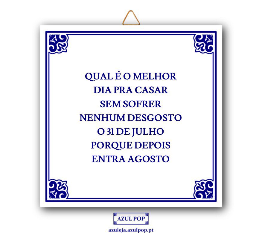 Não se esqueçam: hoje é o melhor dia para casar 💍