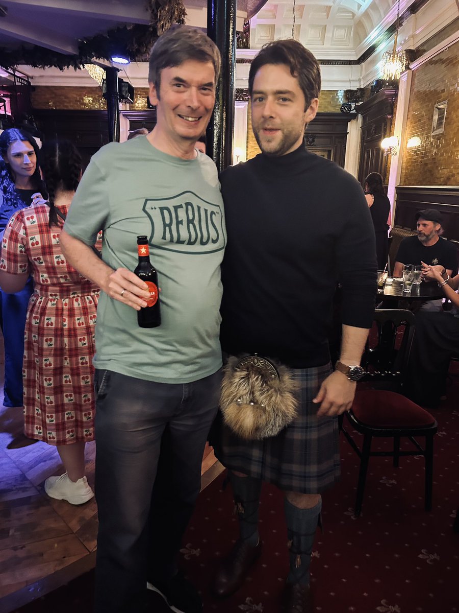 Rankins Assemble! Me and @RikRankin at the Rebus wrap party on Friday night…