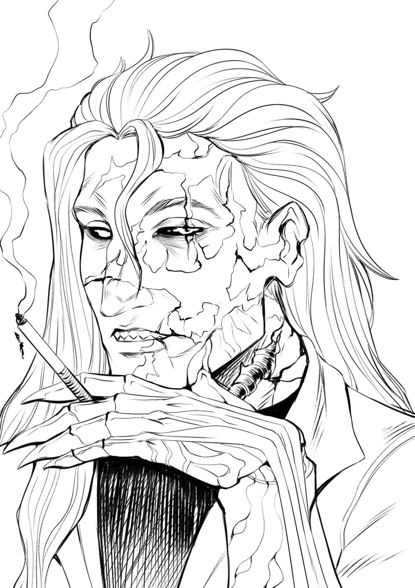 Purmoral_SFW's tweet photo. Ruthless Surgeon from my old-new original story "Mercyland": first sketch - final lineart.

#Mercyland #sketch #originalcharacter #Original https://t.co/4S2eVIcp6h