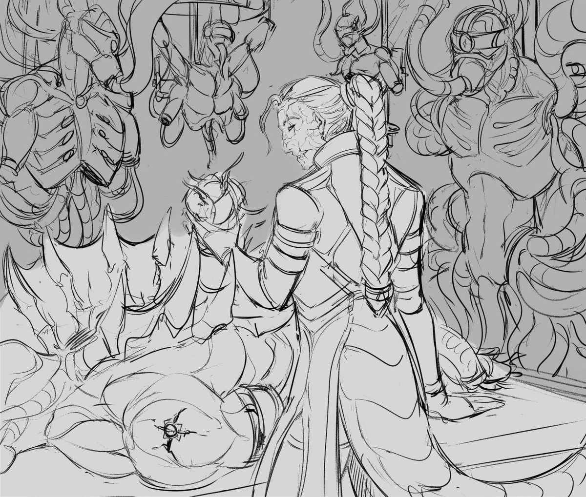 Purmoral_SFW's tweet photo. More Ruthless Surgeon sketches~

#Mercyland #originalcharacterart #conceptart #sketches https://t.co/MfcqIjjnGr