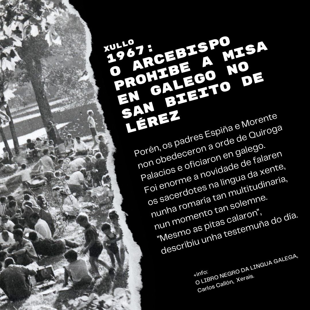 carloscallon's tweet photo. Todo isto aconteceu nun mes como o que agora acaba. Ti coidas que, sen todos estes paus nas rodas, a situación do galego sería a que é hoxe?

Rebélate contra tanta infamia. Fala, escribe... vive en galego.

#Olibronegrodalinguagalega #QueremosGalego https://t.co/GaEDJjHxJD