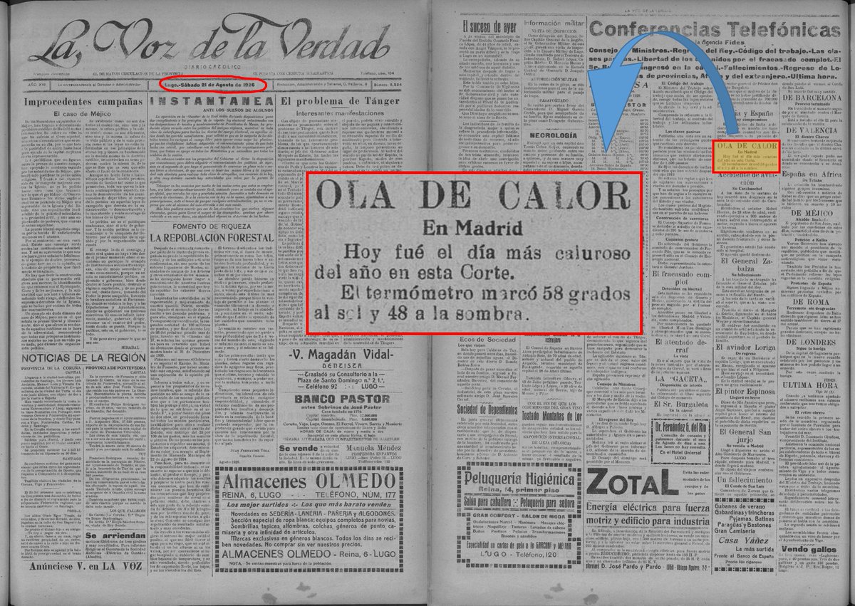 RealismoMagico's tweet photo. @FECAMPO ⚖️ Cuándo nos hayamos acostumbrado a los colores tan apocalípticos nos "decorarán" el mapa con cadáveres humeantes.

🧐 Aumentarán el tamaño de sus piscinas, la altura de sus muros antisecuestros y esconderán sus coches de 3.000cc

Pero la hemeroteca es caprichosa
Madrid 1926👇 https://t.co/6TYqqNh4QD