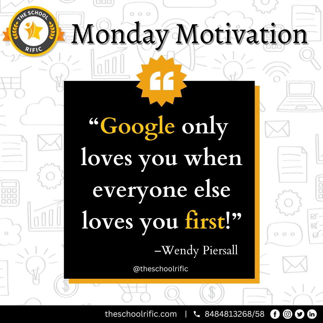 'Google only loves you when everyone else loves you first!'

#MondayMotivation #GoogleLove #LoveFromEveryone #LoveFirst #SpreadLove #ShareTheLove #GoogleFavoursLove #LoveWins #LoveIsKey #LoveAndBeLoved #GoogleApproval