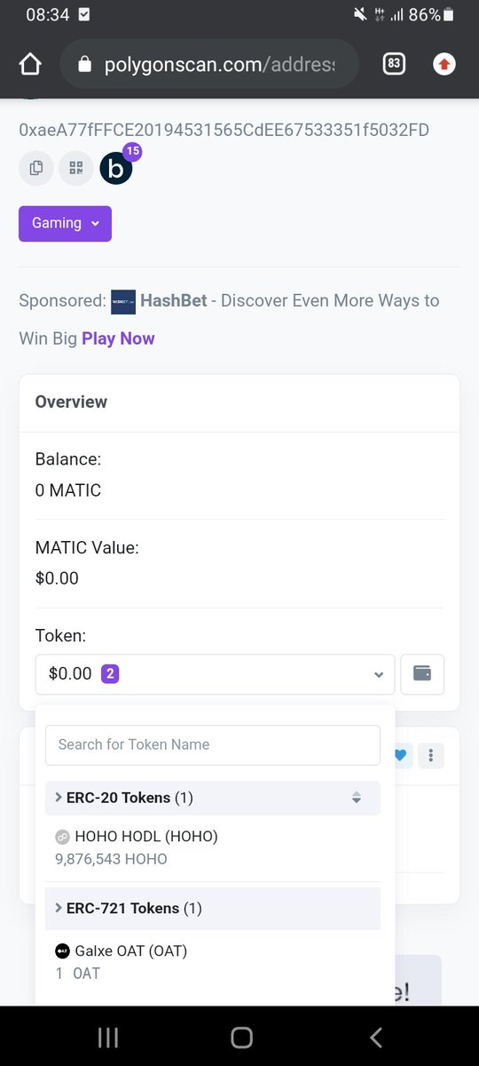 hohoHodlr's tweet photo. @SammySa84607411 I just confirmed it's in this address. 
This is what you provided in the comments.

0xaeA77fFFCE20194531565CdEE67533351f5032FD

Use the contract in our pinned tweet to check it. https://t.co/KSs00l8Qjp