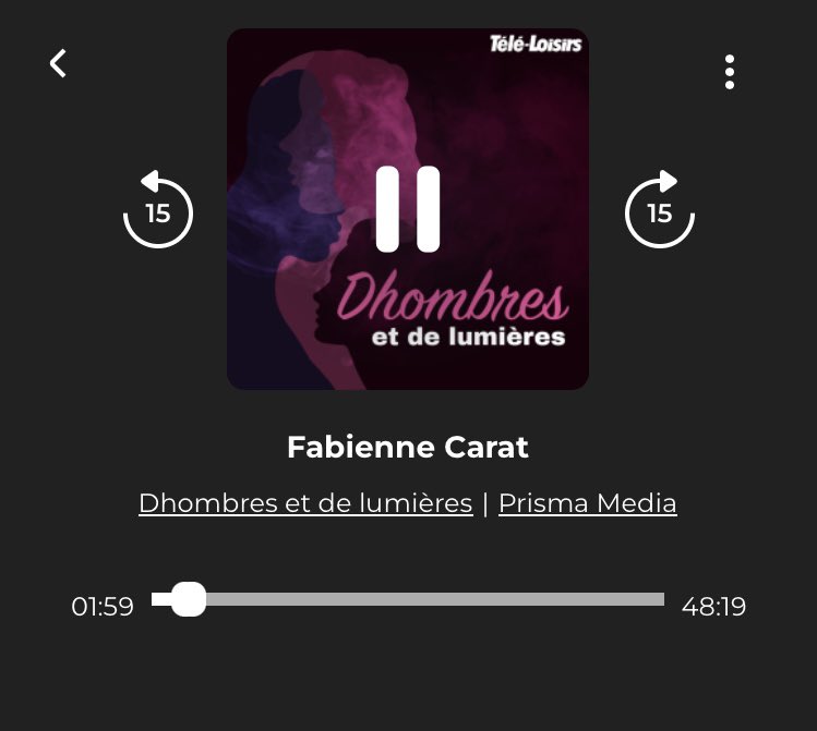 Passez un joli moment avec @FABIENNE_CARAT en écoutant mon nouveau podcast 😉 @PrismaMedia @TeleLoisirs @Pblv_fans @SDROFFICIEL