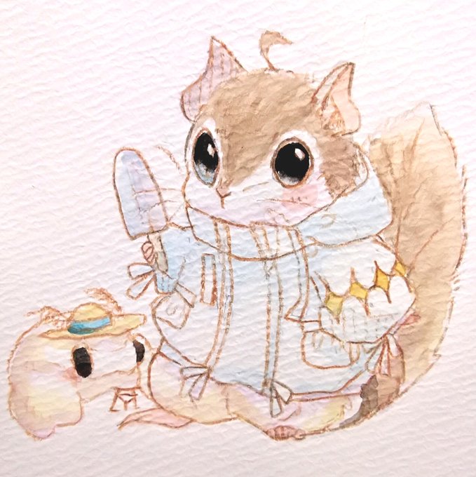 「animalization hamster」 illustration images(Latest)