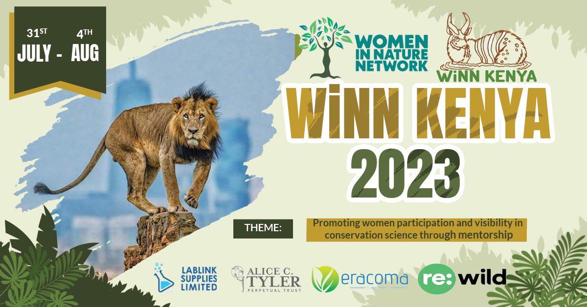 HusseinMedinah's tweet photo. @women4wildlife global networking event is happening this week from today!! As a member of the Kenya chapter, am so excited about it! The event aimed at promoting women’s participation and visibility in conservation science! @GNConservation @WWF_Kenya https://t.co/F1Xv7AYs7Z