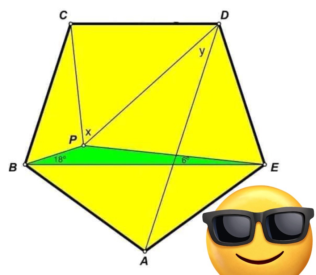sonukg4india's tweet photo. #Regular_Pentagon
#Deduct the value of x and y. https://t.co/cb65WXoop3