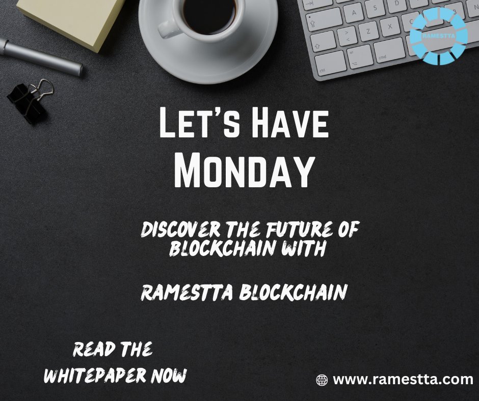 ramestta's tweet photo. 📚 Reading Time: Get Ready to Unleash Blockchain's True Potential! 🚀 Happy Monday, blockchain enthusiasts! 💡 Ramestta Blockchain is the key to the future of blockchain.
Dive into the details in our whitepaper
🌐https://t.co/e8NiBRgYNi
#BlockchainVisionaries #RamesttaTech https://t.co/Sm24cvXsNO
