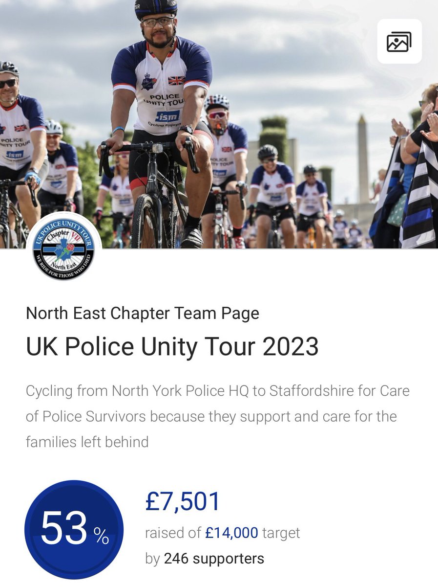 A colossal effort from all in chapter VII over the last few days, If you can please make a donation to @UKPUTNorthEast Check out their @JustGiving page and please donate if you can. Thank you! #JustGiving justgiving.com/fundraising/uk…