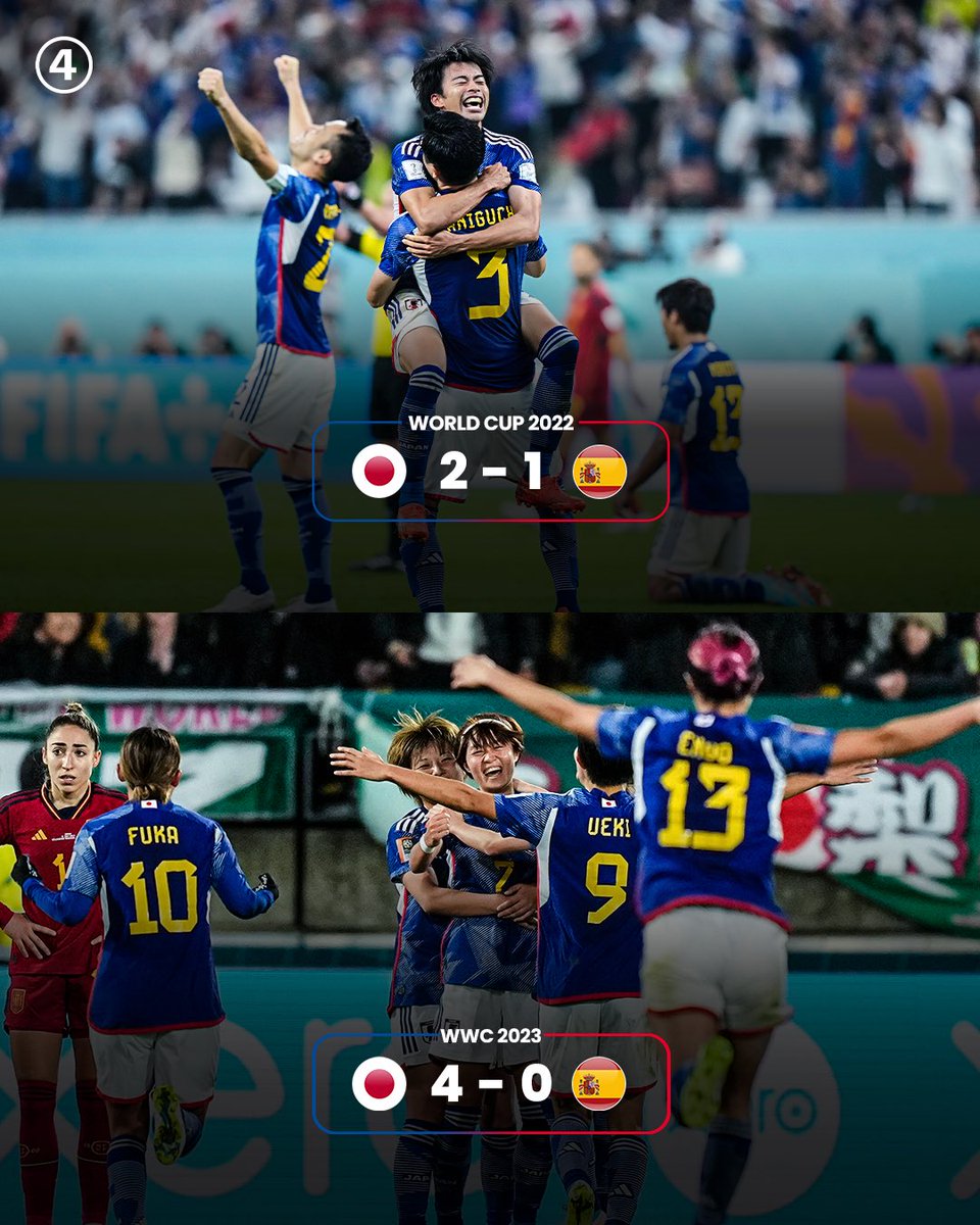 433's tweet photo. Japan complete an incredible World Cup double over Spain 🤯

#FIFAWWC https://t.co/CSMgKXtiSF