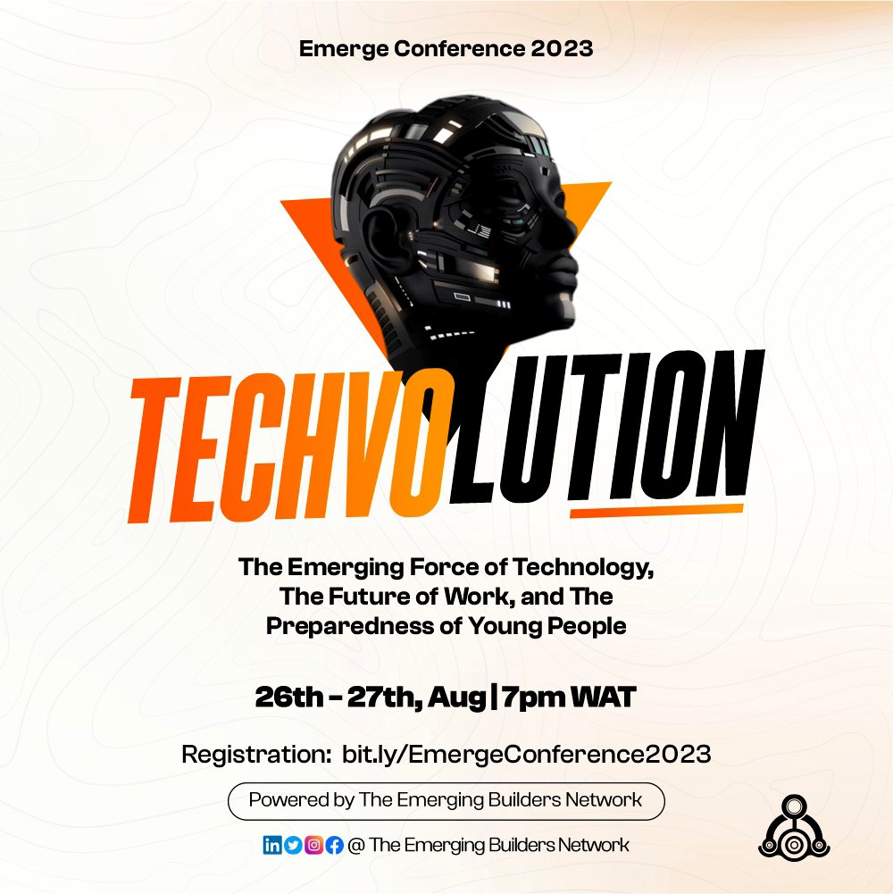 weemerge_ng's tweet photo. 💡 It's time to break barriers and unlock potential. Join us at #Techvolution and witness the tech evolution firsthand.
Register Here:
https://t.co/7peqhzuujK
#EmergeConferencebytebnet #EmergeConferenceTechvolution #EmergeConference2023 #Emcon5 #Emcon2023 #TechAdvancements https://t.co/mzXKGcfV5V