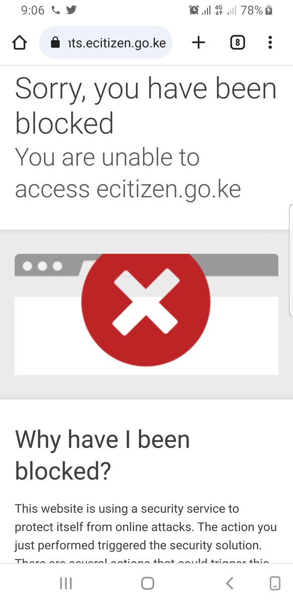 UPDATE!

If you get the message below while trying to log into the eCitizen platform, please clear your Browsing History and Cache to get access to the platform.

Incase of any concerns please Call 020 7903260, WhatsApp+254706206206, Or Email: support@ecitizen.go.ke.