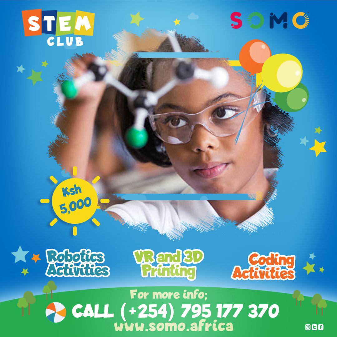 Join us for an exciting week of STEM adventures in Kisumu. Our first day will be all about robotics. Learn to build and program robots, and watch them come to life! 🚀 #STEMClubKisumu #RoboticsFun #KidsInSTEM