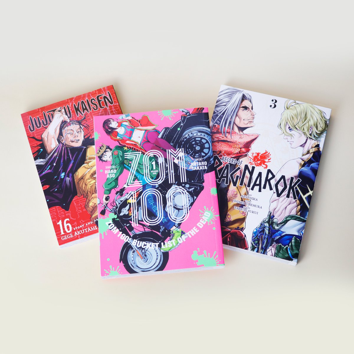 _FullyBooked's tweet photo. Dive deeper into the stories of currently airing anime. #DiscoverAsianReads in the latest English manga volumes of Jujutsu Kaisen, Zom 100, Record of Ragnarok, and more at https://t.co/OeHvGcveUJ π https://t.co/MIgePkXXkv