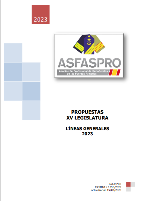 ASFASPRO25's tweet photo. Propuestas de ASFASPRO para la XV legislatura."Sin cambios legislativos no es posible avanzar en derechos profesionales, económicos y sociales".
https://t.co/4u3vHA1szy
#RetribucionesFASDignas @Defensagob https://t.co/klRSdaG24l