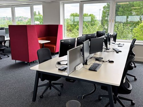 dsp_interiors's tweet photo. @dsp_interiors have completed the #design and #fitout of new premises for #RPS Group at #PentagonHouse in #Derby.

We transformed the empty shell building into a #bespokeunit enhanced with #strikingfinishes. https://t.co/0joPIPJVVz
