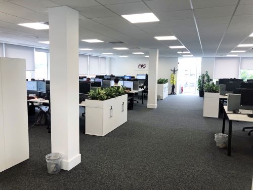 dsp_interiors's tweet photo. @dsp_interiors have completed the #design and #fitout of new premises for #RPS Group at #PentagonHouse in #Derby.

We transformed the empty shell building into a #bespokeunit enhanced with #strikingfinishes. https://t.co/0joPIPJVVz