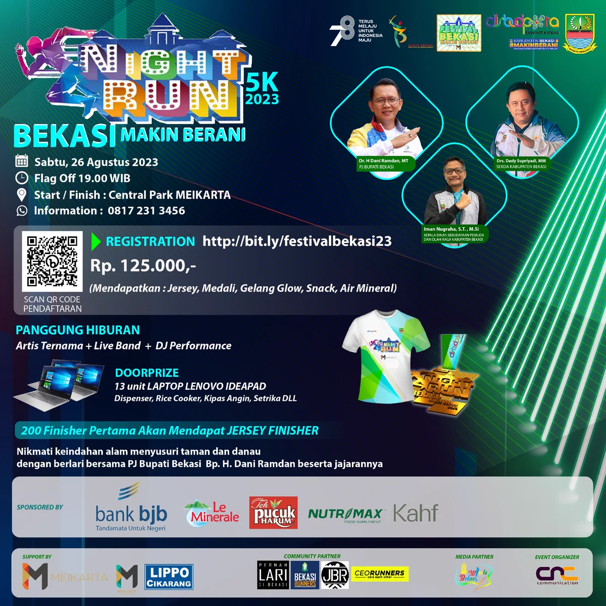 Night Run Festival Bekasi Makin Berani • 2023