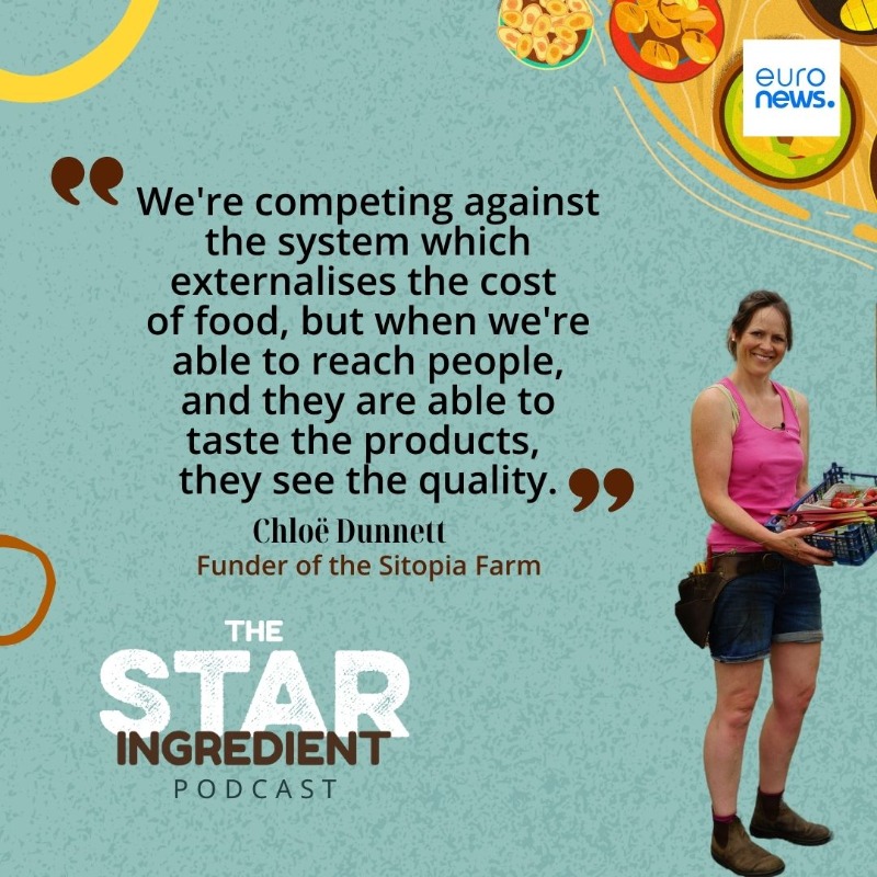 euronewsculture's tweet photo. "We need a new economy. And I can't think of a better thing to base it on than food," says @carolynsteel while explaining the idea of #sitopia, a city built around food.
Intrigued?
Listen to the new episode of #TheStarIngredient #podcast
👉https://t.co/jJpnpn65p4