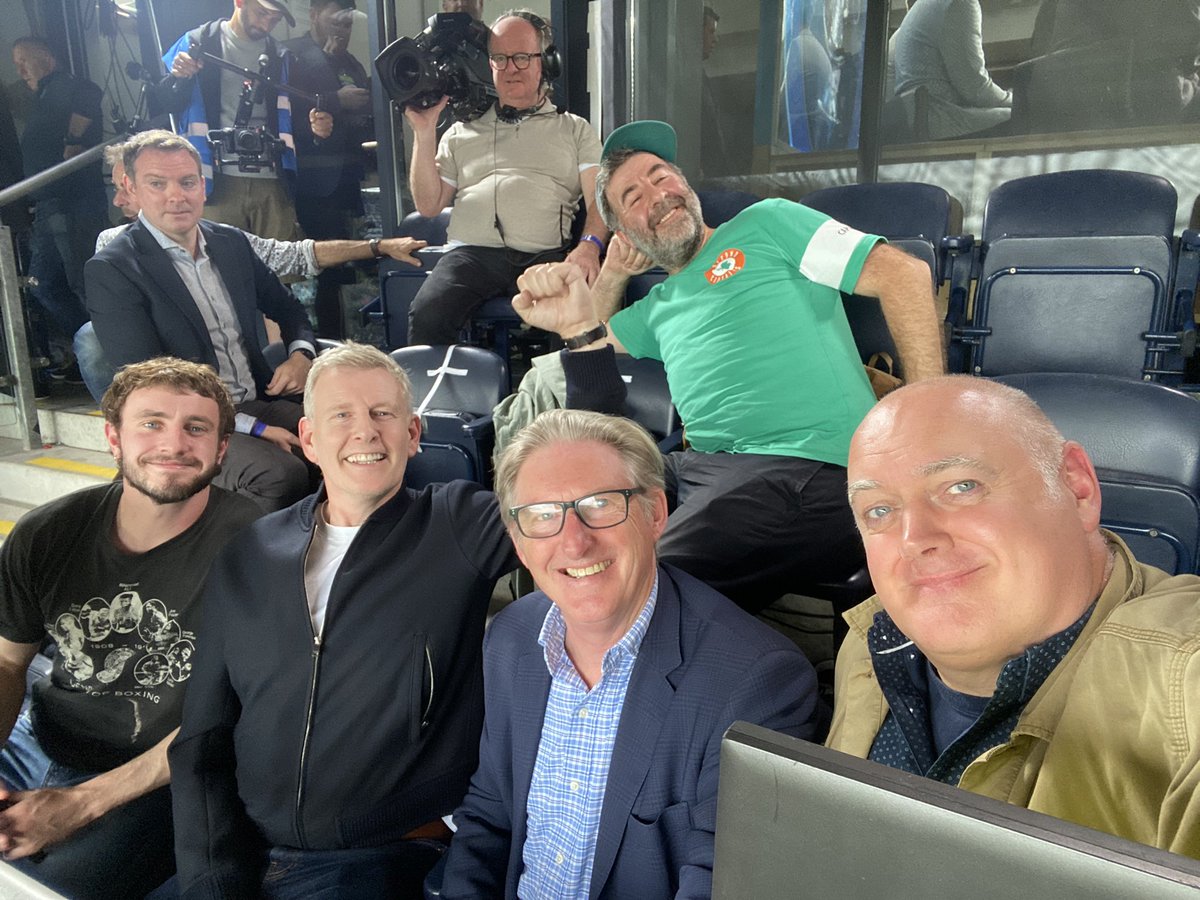 Wonderful afternoon at the All-Ireland football final yesterday. Delighted to be part of the first BBC national broadcast of the final, and to be in such good company. Obviously after the final we all parted company quietly to return to our homes and reflect; and I am not HANGIN’