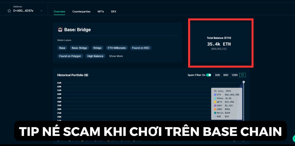 Lucky_Gambleee's tweet photo. Dòng tiền fomo #Base đang đổ về . Chỉ trong 24h vừa qua mà Base Chain đã nhận được 35,4k $ETH trị giá khoảng 66M $USD

Con nào vừa tạo ra cũng bump tung nóc, nhưng bên cạnh đó cũng rug, scam rất nhiều. Người người nhà nhà tìm kèo xnxx bên chain #Base, Kols thì call tè le hột me. 

Giữa một rừng cam trái thì ngọt trái thì hư, anh em phải biết cách double check trước khi xuống tiền. Sau đây là một số tips nhỏ để anh em check nhanh dự án trước khi ape tiền vào :

Ưu tiên những dự án có tele nhiều member, web thì UX/UI nhìn không lỏ, twitter có nhiều KOLs lớn follow.

Tiếp theo là check sơ qua dự án có những hàm này hay không 

- Pool Liquidity lock phải đủ lâu
- #honeyspot : không cấm giao dịch
- #tax : cao hạn chế được lực xã như lãi ít
- #ownership #renounce : Dev từ bỏ quyền sở hữu chưa
- Không ví nào cầm quá 10% tổng cung đang lưu hành
- Thanh khoản tốt không ( đối với mình volume tầm 5-10M là ổn )
- #Open source : Source có công khai không
- #Mintable : không mint thêm token để xả (Rug risk)
- #Proxy contract : không có contract ẩn
- #blacklist, #whitelist : địa chỉ nào bị dính hàm này thì sẽ không mua bán được
- không có hàm #modifier #onlydev

Cuối cùng là ape tiền vào, mỗi lệnh 10-20$ thôi. Một là xnxx, còn không thì vứt luôn, chứ anh em đừng vào ra, ra vào 30-40%, kèo mà đã ăn thì ăn to, còn không là nó xả sml, đừng có tâm lý đi trade memecoin

Quan trọng nhất khi chơi meme là phải biết quản lý vốn và tâm lý khi chơi phải thật thoải mái. Chúc anh em đọc được bài này sớm xnxx tài khoản