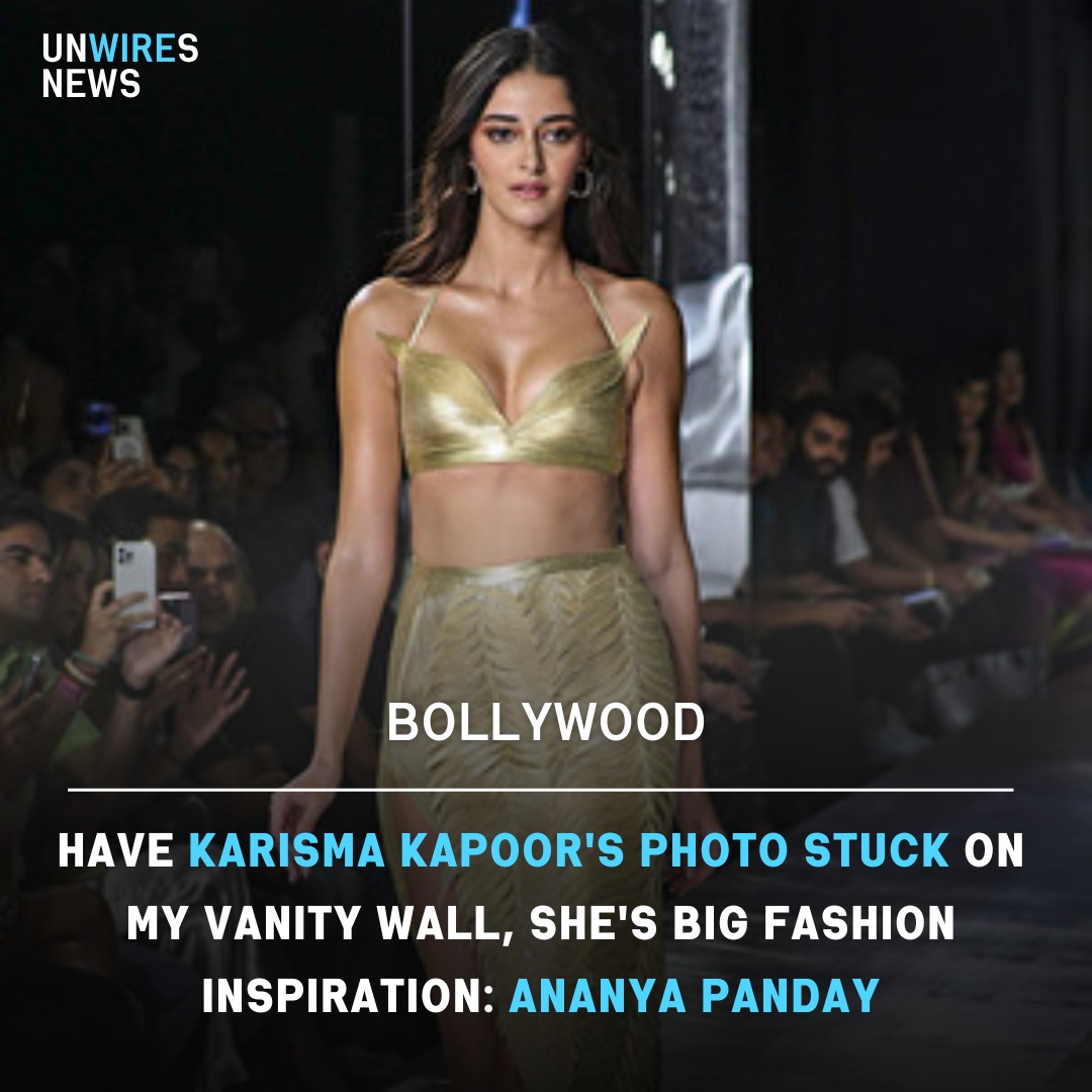 UnwiresNews's tweet photo. Have Karisma Kapoor's photo stuck on my vanity wall, she's big fashion inspiration: Ananya Panday.
#karishmakapoor #photostuck #vanitywall #ananyapanday #fashion #celebrity #bollywoodfashion #bollywoodnews #dailynews #india #latestnews #Indianews #viral #update #unwiresnews https://t.co/DQddgK28n4