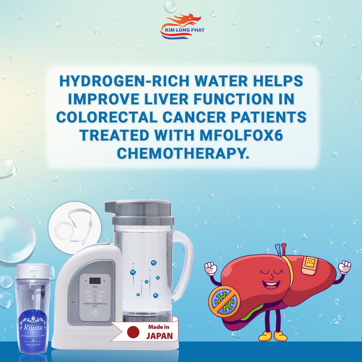 KimLongPhatCorp's tweet photo. ✨Hydrogen-rich water helps improve liver function in colorectal cancer patients treated with mFOLFOX6 chemotherapy.✨
https://t.co/HfASv7p9LJ
https://t.co/HfASv7p9LJ https://t.co/gGBV9CjmK1