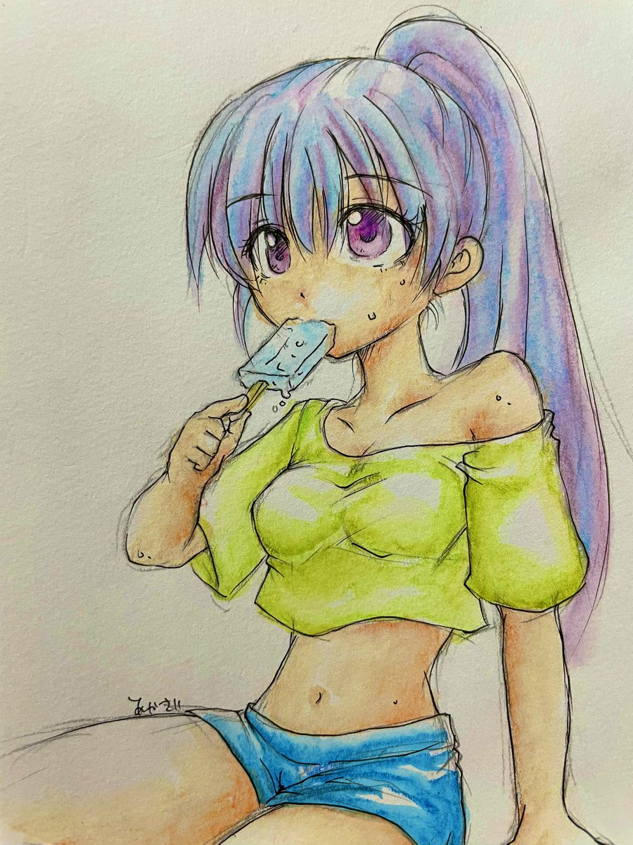 AkazaDraw's tweet photo. ガリガリくん梨味食べたい
#KOF #クーラ https://t.co/T9o1pZccnq