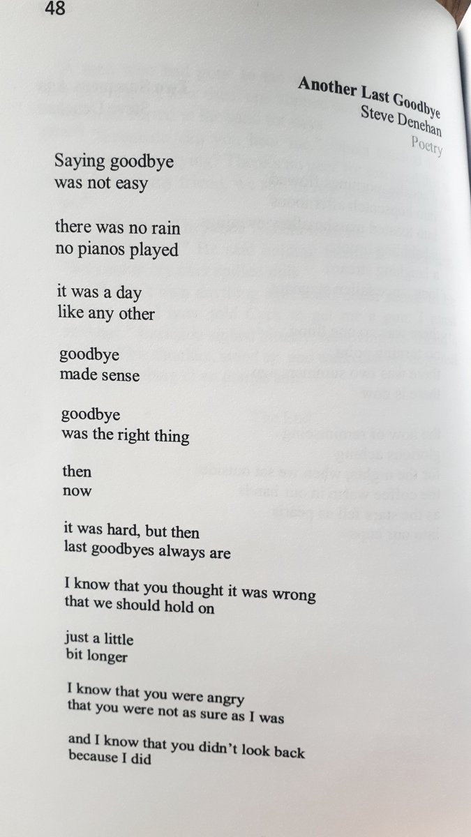 SteverinoD's tweet photo. This is another poem from Door Is A Jar, one of the best journals out there. High fives to Maxwell who is a gentleman.

Also, for anyone interested here is a link to a recent interview broadcast on Near FM with another gentleman, John Connell - https://t.co/eoMbZJCps4

Thanks! :) https://t.co/dKwL983h8O