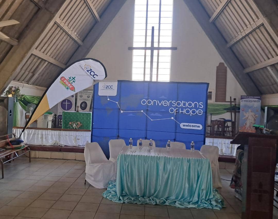 zccinzim's tweet photo. All set for the Gweru Mkoba Local Ecumenical Fellowship Cluster Prayer on Peace. As @zccinzim we continue to uphold peace during this election period #iprayivote @ZESN1 @ZIMCODD1 @zimlive @NewsDayZimbabwe https://t.co/SO4gLTyfSJ