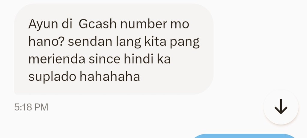 thanks paps. masarap na meryenda ko. kayo, ako naman meryendahin nyo