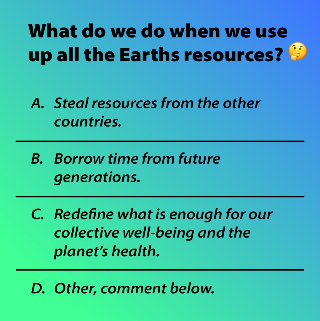 Greenpeace's tweet photo. 👀❓✍️

#EarthOvershootDay #OvershootDay https://t.co/7NUpH9QyTP