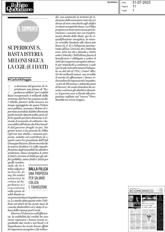 filleacgil (@filleacgil) on Twitter photo Oggi <a href="/cdifoggia/">Carlo Di Foggia</a> sul #fattoquotidiano: "E' arrivato il momento di sottrarre i #bonusedilizi all'isteria che li ha travolti dal governo #Draghi in poi. Nei giorni scorsi ci ha provato la #Fillea con uno studio, e annessa proposta" che trovate qui ▶️bit.ly/47cJVxD Oggi <a href="/cdifoggia/">Carlo Di Foggia</a> sul #fattoquotidiano: "E' arrivato il momento di sottrarre i #bonusedilizi all'isteria che li ha travolti dal governo #Draghi in poi. Nei giorni scorsi ci ha provato la #Fillea con uno studio, e annessa proposta" che trovate qui ▶️bit.ly/47cJVxD