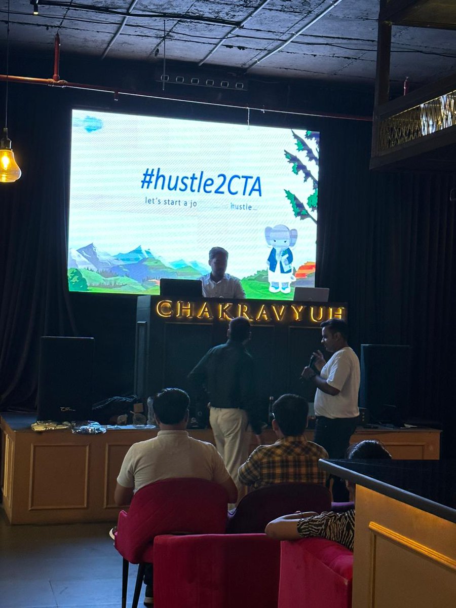 arunsfdc's tweet photo. An incredible day at #Hustle2CTA! Filled with inspiring talks, innovative Salesforce strategies, and loads of fun. Made valuable connections and learned from industry leaders. Excited for more such events! #FutureTechEvents https://t.co/Yftbyi8e2R
