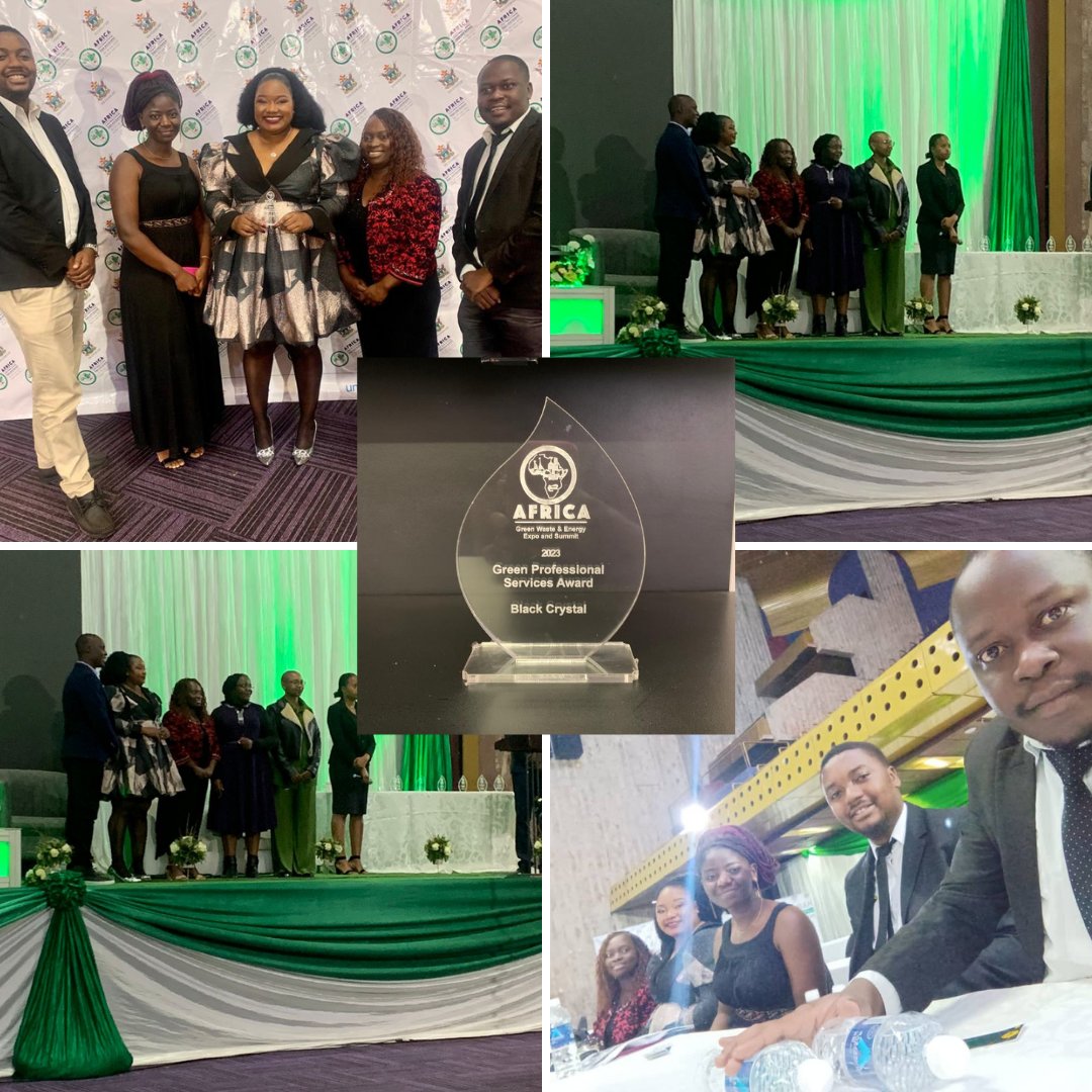 Black Crystal Consulting (@blackcrystalco1) on Twitter photo It is with great joy that we announce that Black Crystal has been awarded with the 2023 Green Professional Service Award at the Green Expo Conference.
It is an honor to be recognized and this award is dedicated solely to our CEO and Founder, the late Mrs. Ngoni Mandaba. It is with great joy that we announce that Black Crystal has been awarded with the 2023 Green Professional Service Award at the Green Expo Conference.
It is an honor to be recognized and this award is dedicated solely to our CEO and Founder, the late Mrs. Ngoni Mandaba.