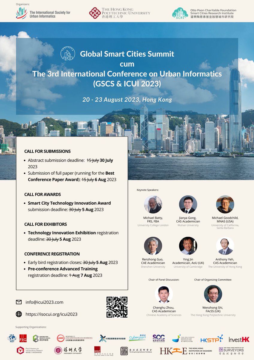 GSCS &amp; ICUI 2023 conference registration is in full swing, don't miss out on the early bird discount (by August 5th) and membership discount. 

Conference reg link: isocui.org/icui2023/regis…

Member reg link: isocui.org/#/members