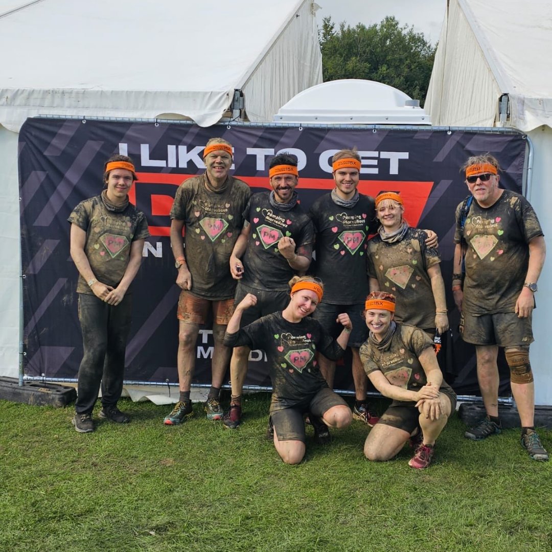 pumpinghearts's tweet photo. Here are the BEFORE and AFTER pictures of our marvellous team who took on the Yorkshire Tough Mudder over the weekend! 🏃‍♀️ 🏃‍♂️ Join us in congratulating everyone for their amazing efforts and please consider supporting their fundraiser 👇 
https://t.co/NzH1VQMViP https://t.co/ttusRrLDUv