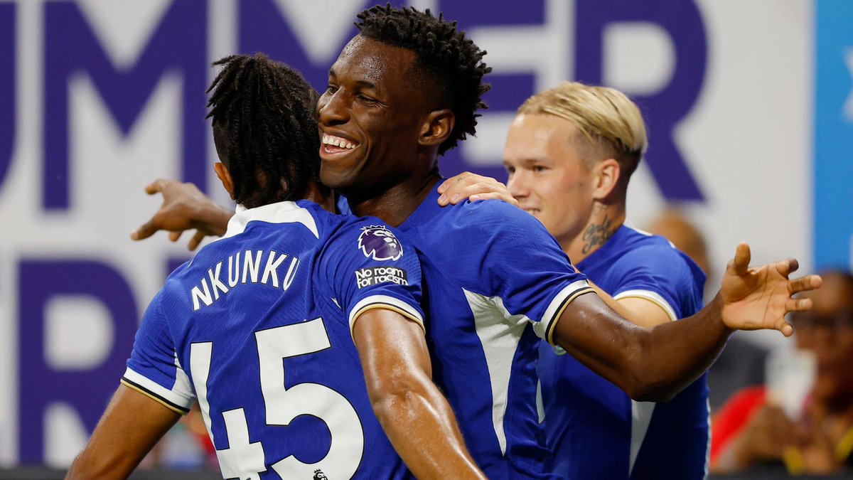 Blue_Footy's tweet photo. Pochettino on Nkunku &amp; Jackson: "We're working hard to try to create this dynamic that will become natural and to share time together. The two help to know each other. It's good that they feel well and already part of the team and the group and they share a lot of time together." https://t.co/glKW1xaHqC