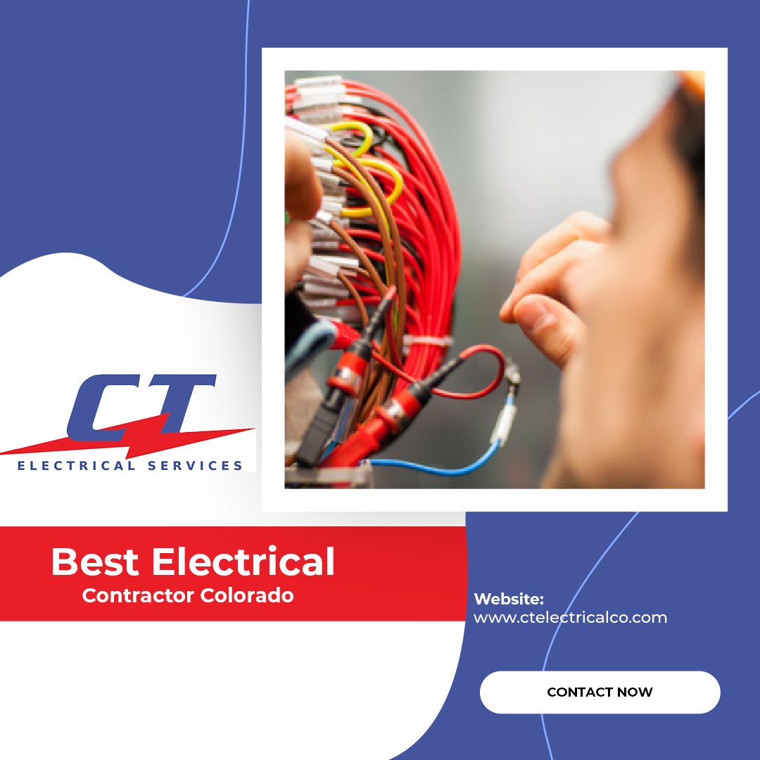ctelectricalco's tweet photo. Looking for the best electrical contractor in Colorado? Look no further than CT Electrical Services! Contact us today to learn more about why we're the best electrical contractor in Colorado.
https://t.co/Ct8P7drAMy

#BestElectricalContractor #CT_ElectricalServices https://t.co/qVXbbnRYgC